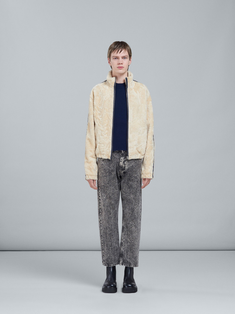 Marni SEMI-CURLY SHINY MERINOS JACKET outlook