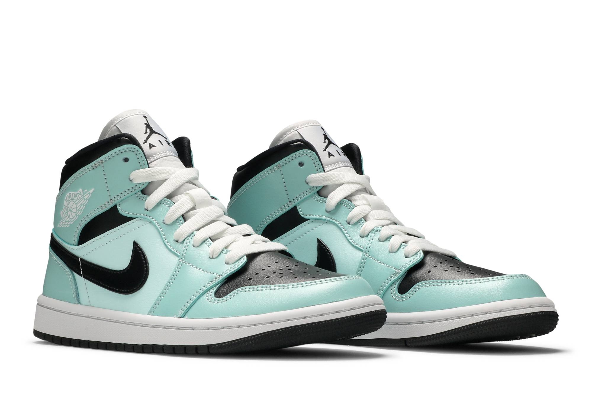 Wmns Air Jordan 1 Mid 'Aqua Black' - 8