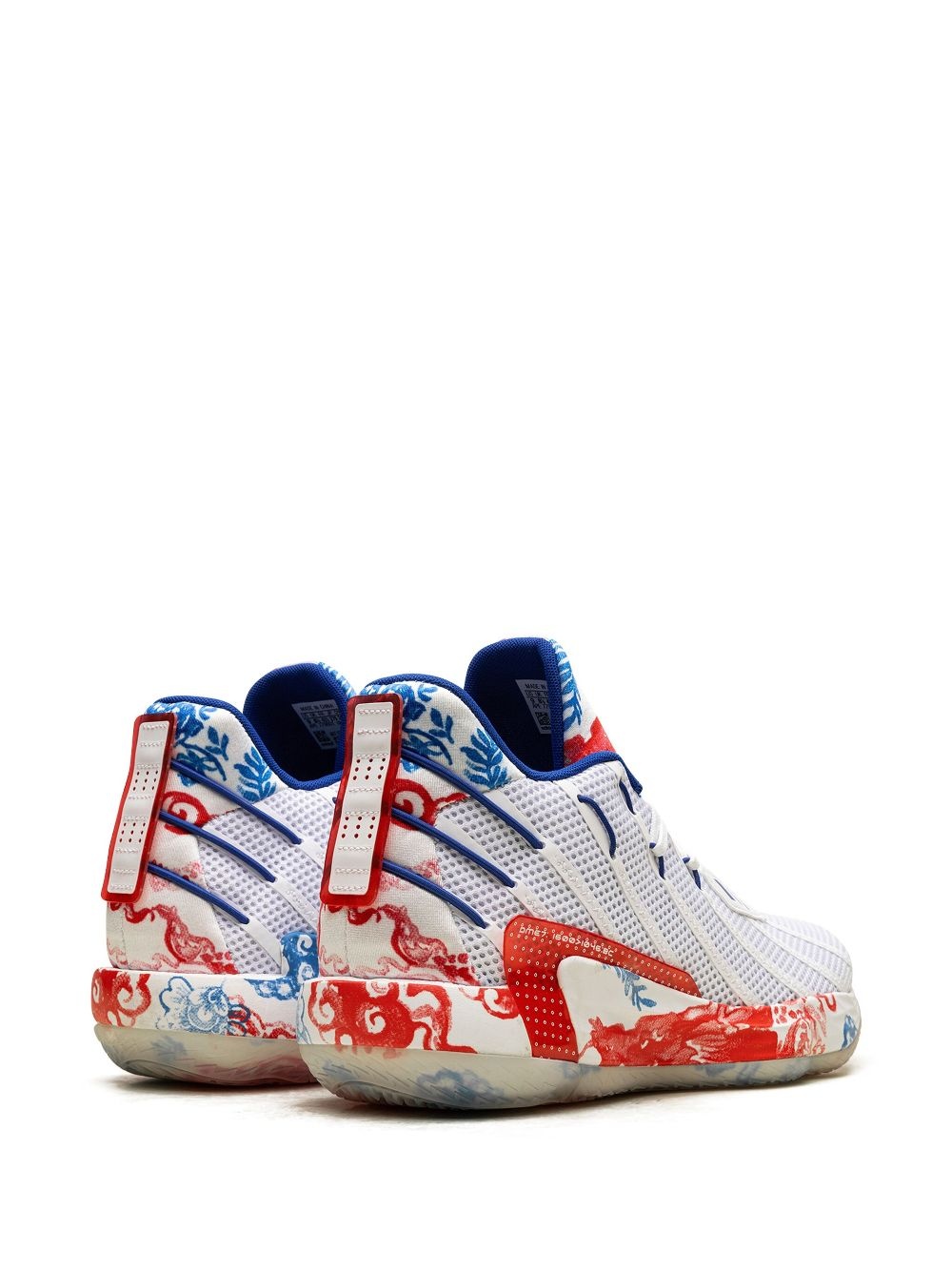 Dame 7 "Fine China - Cloud White/Royal Blue/Vivid Red" sneakers - 3