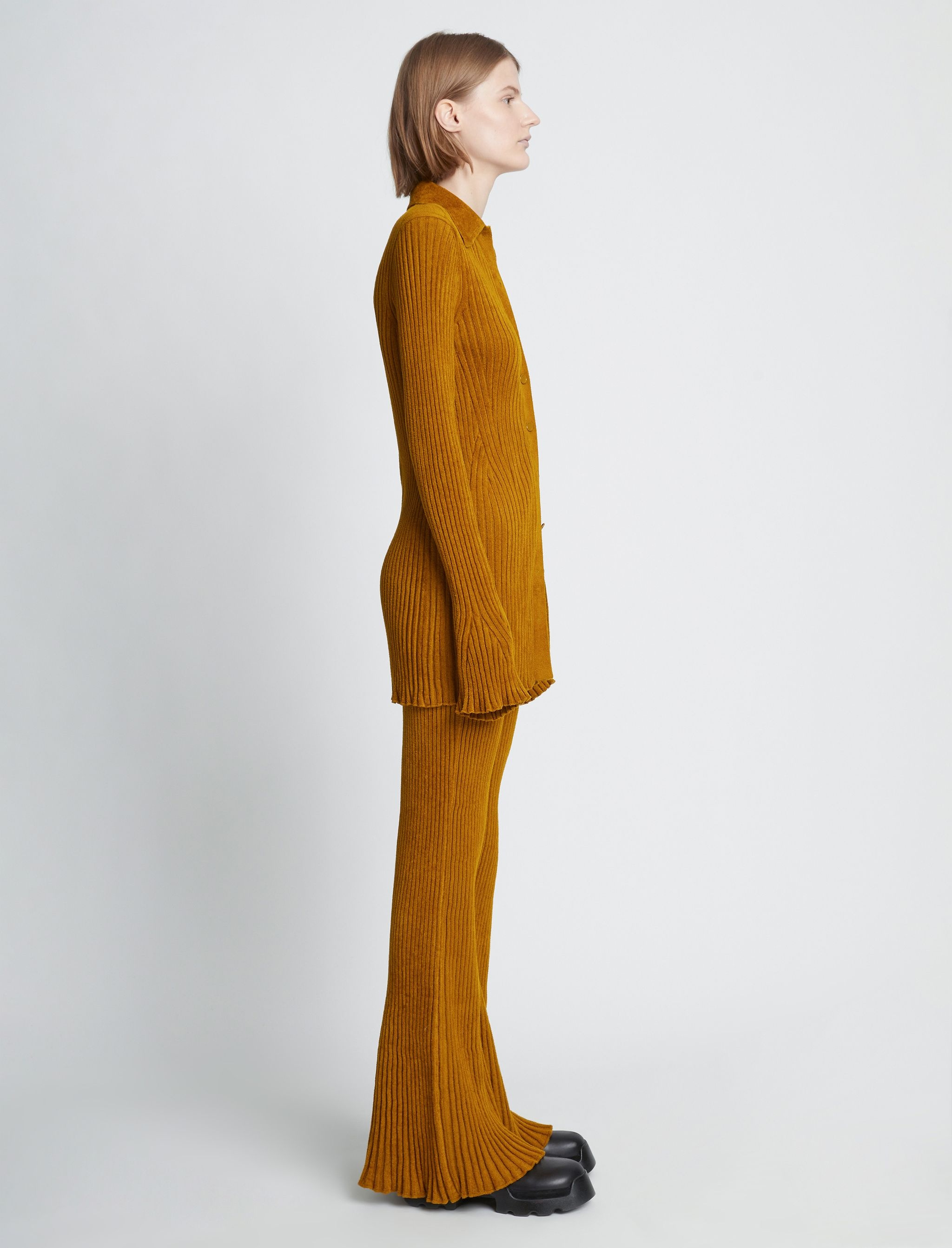 Velvet Rib Knit Pant - 3