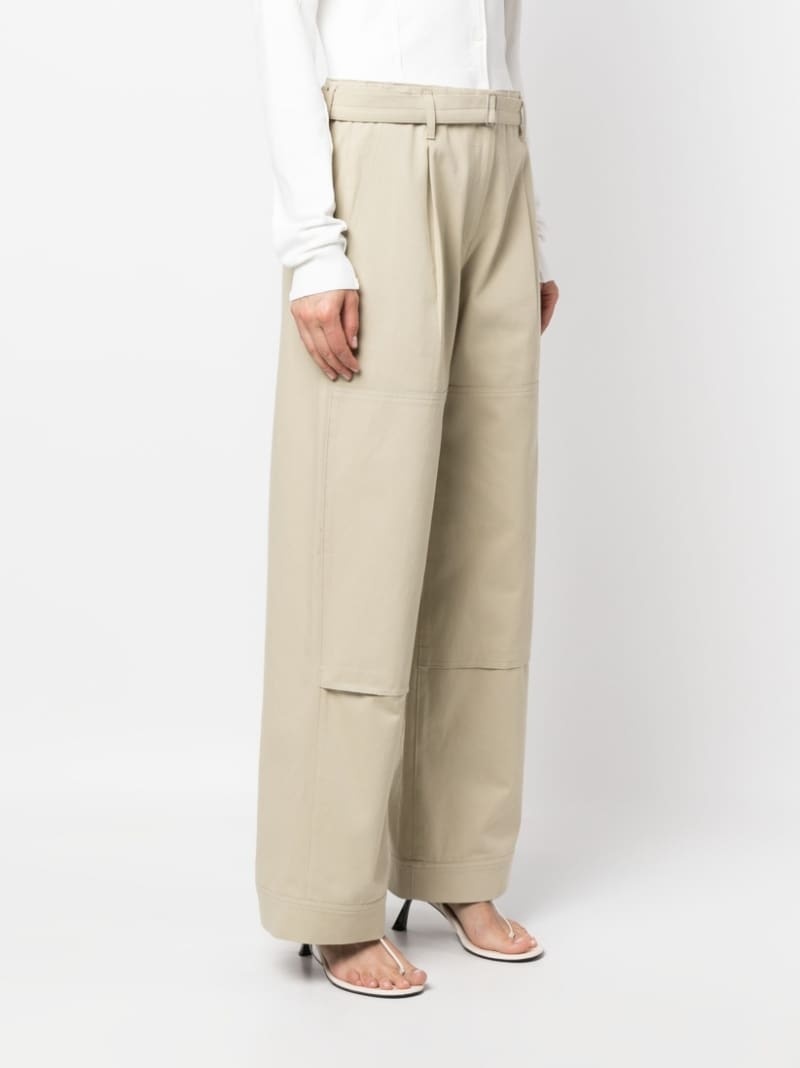 straight-leg tapered trousers - 3