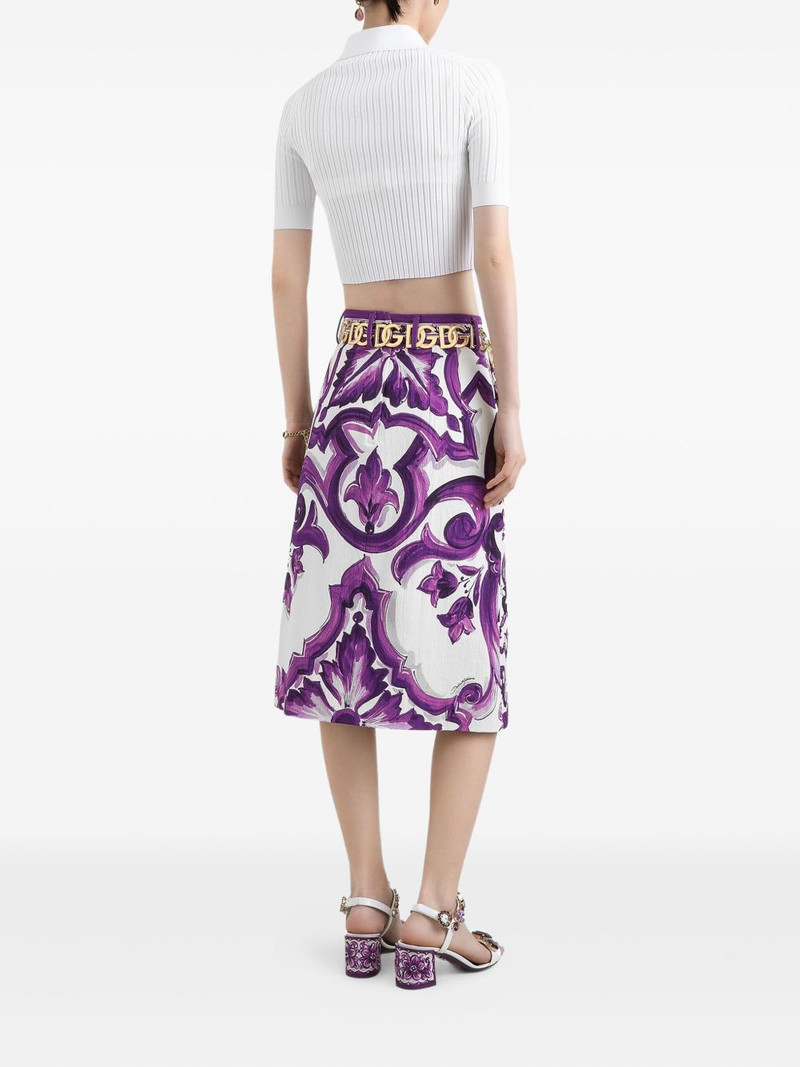 graphic-print midi skirt 3