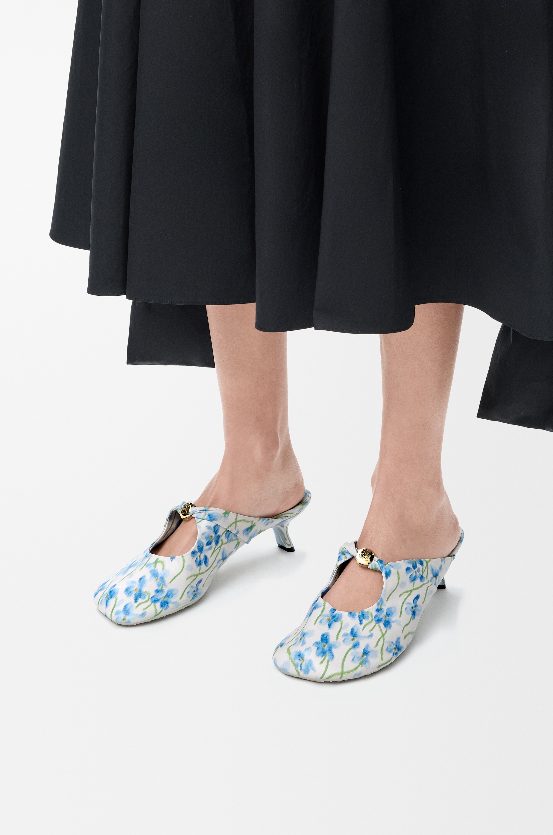 Pebble Soft mule in printed nappa lambskin - 2