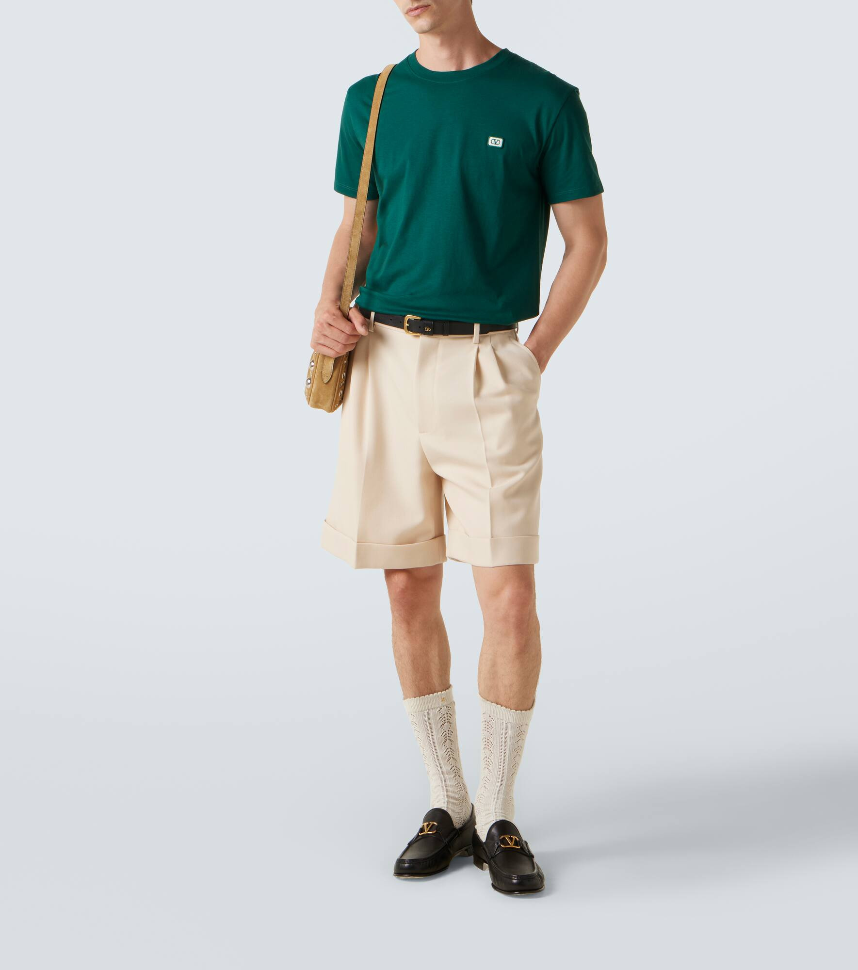 VLogo cotton jersey T-shirt - 2
