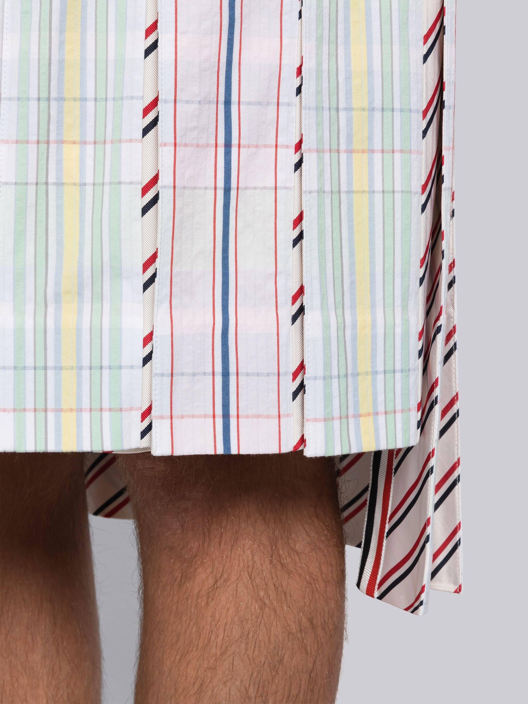 Fun-Mix Gingham Backstrap Classic Pleated Skirt - 5