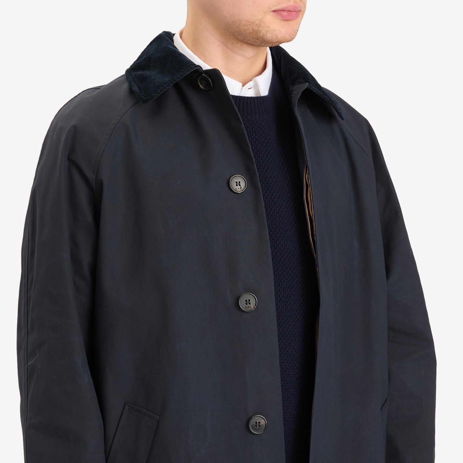 A.P.C. Gaspard Waxed Cotton Canvas Mac - 5