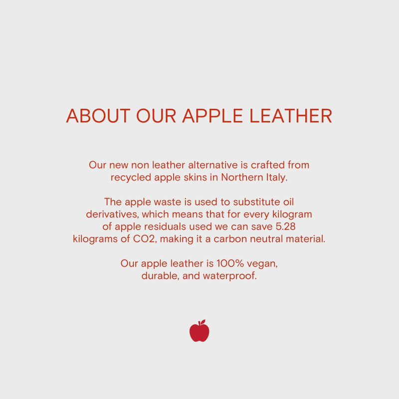 VEGAN APPLE LEATHER BUCKET BAG 6