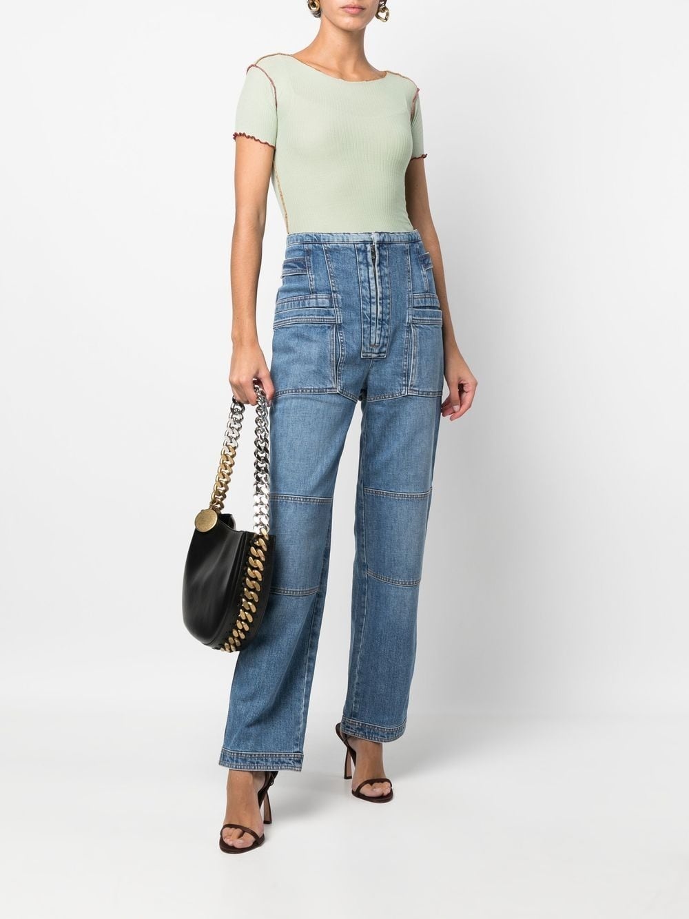 straight-leg cargo jeans - 2