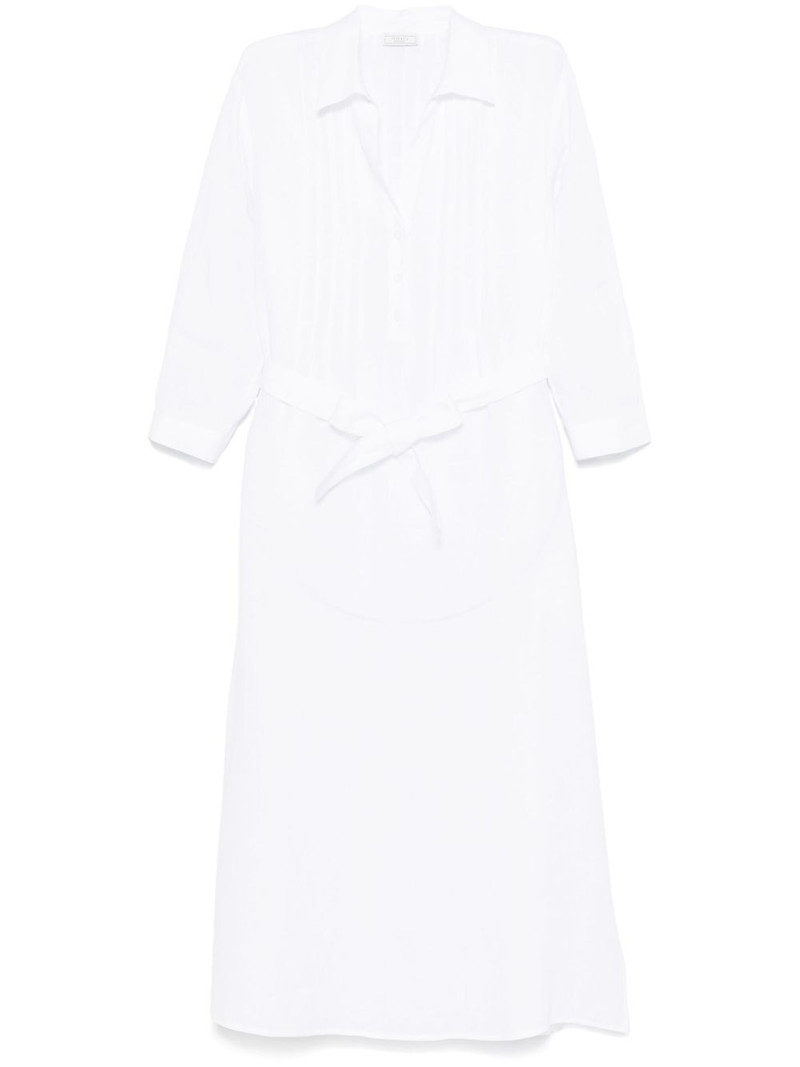 pintuck-detail midi dress 1