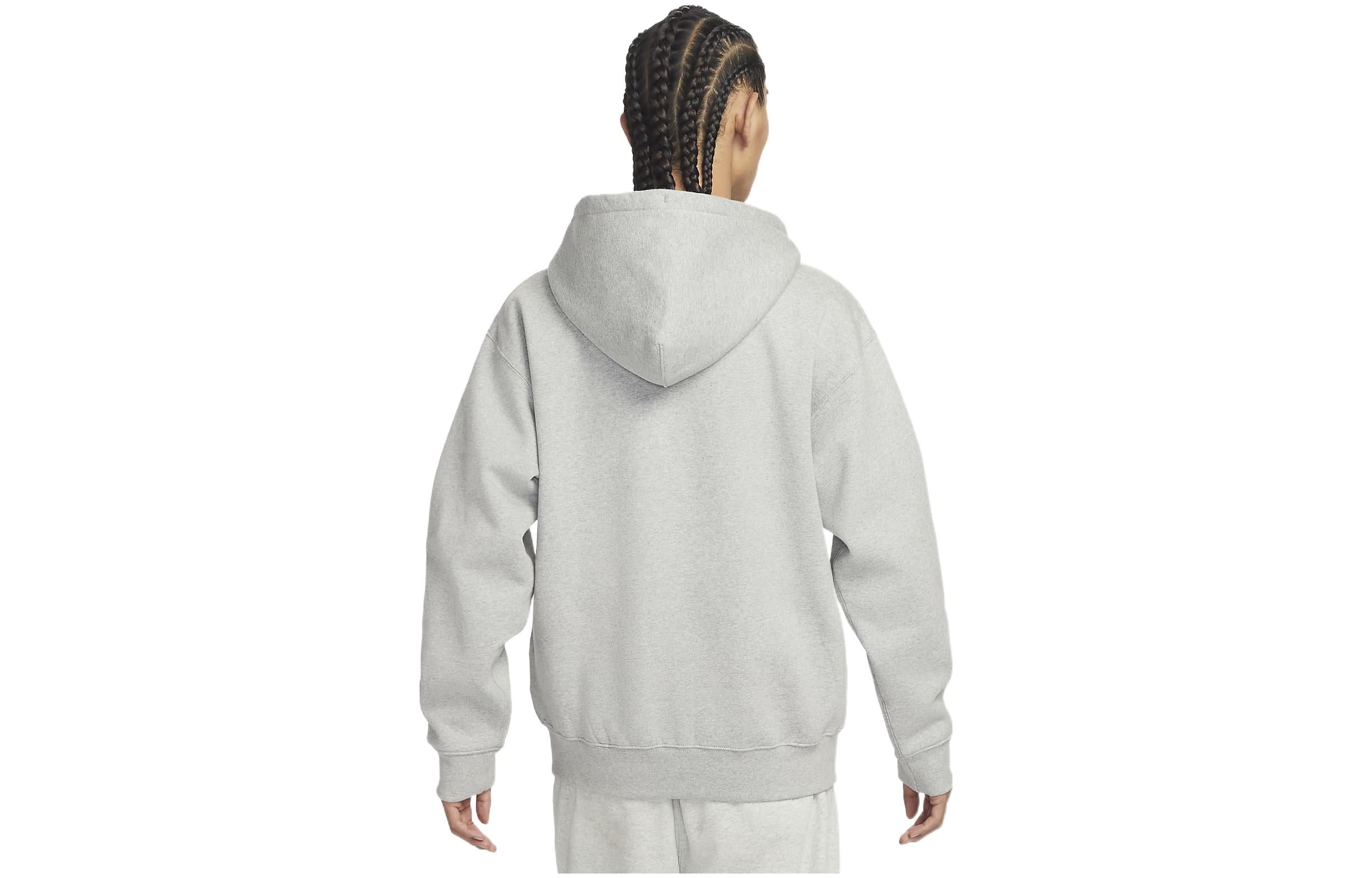 Nike embroidered logo hooded jacket 'Grey' DR0404-063 - 4