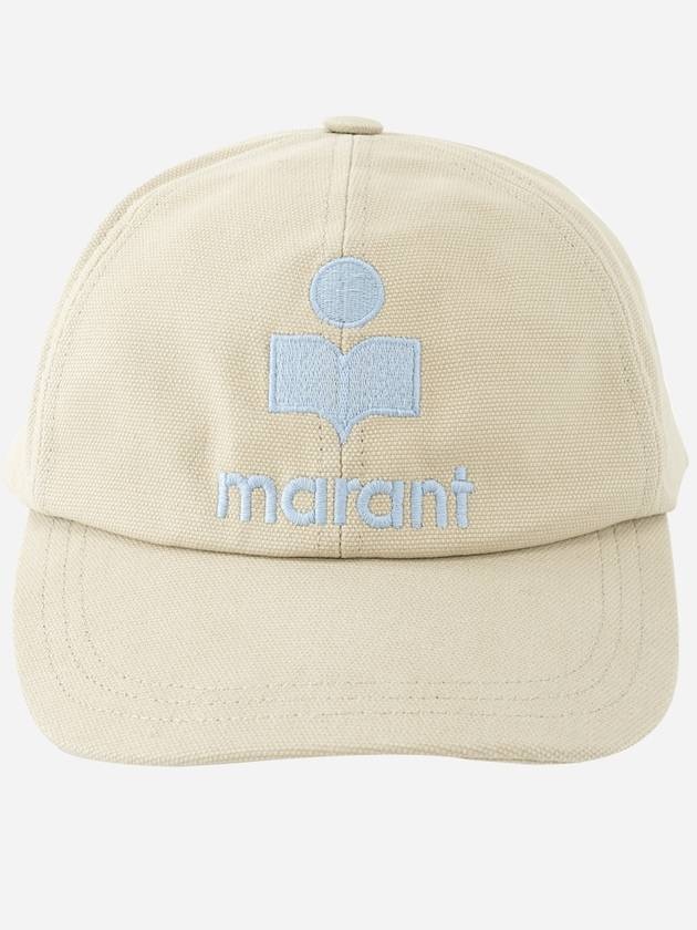 Tyron Logo Cotton Ball Cap Beige - 2