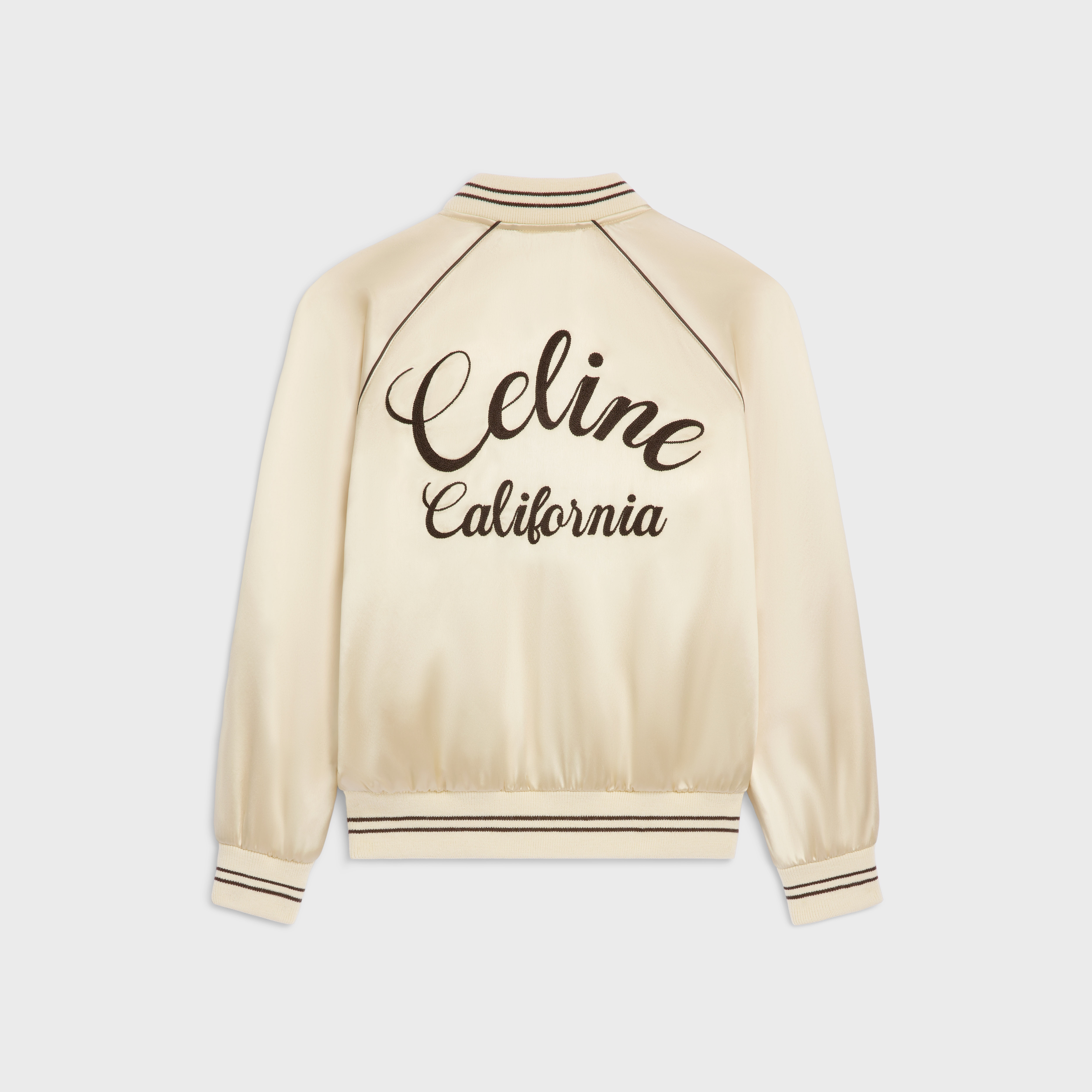 Celine souvenir Teddy jacket in flowing satin - 2