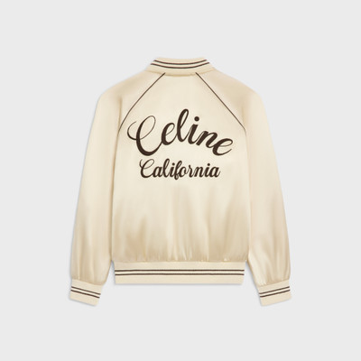 CELINE Celine souvenir Teddy jacket in flowing satin outlook