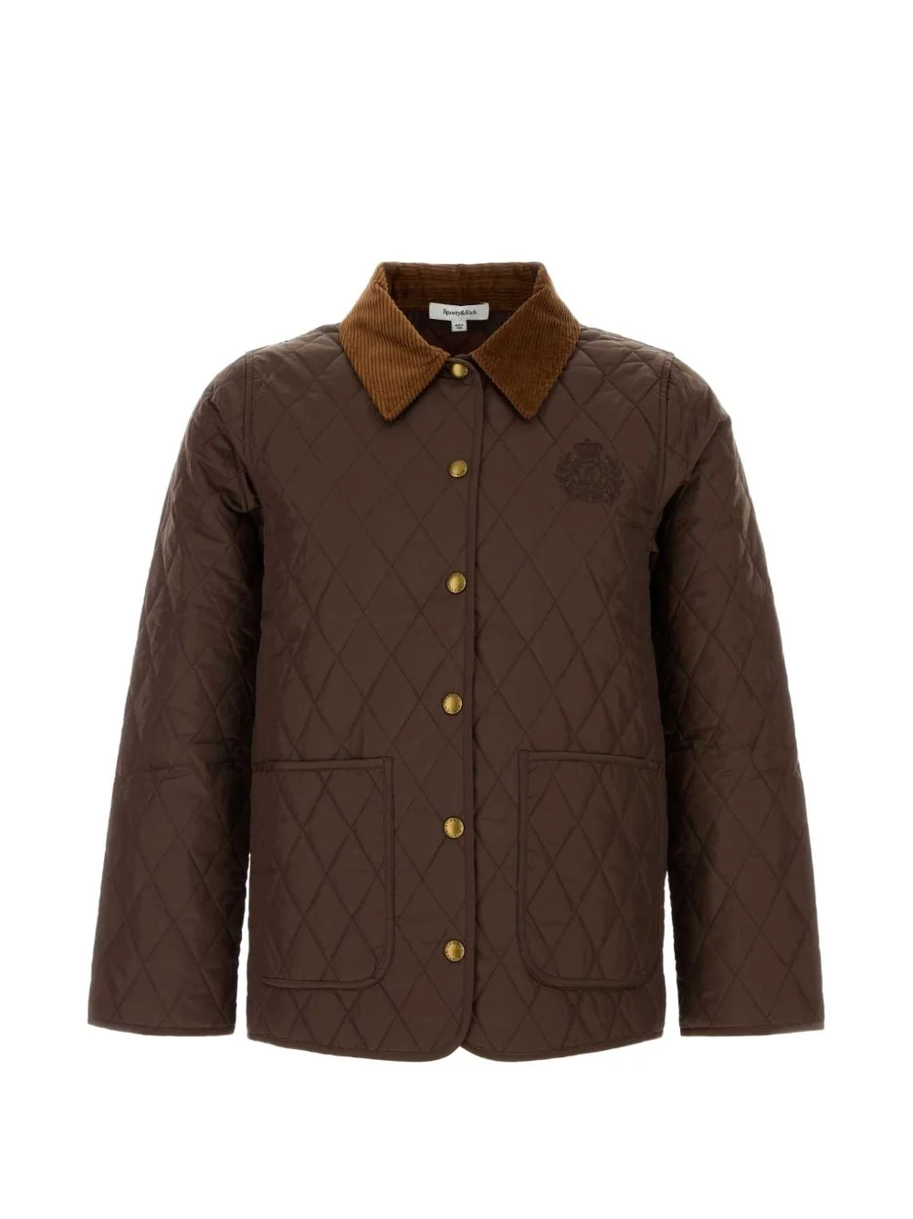 corduroy quilted jacket - 1