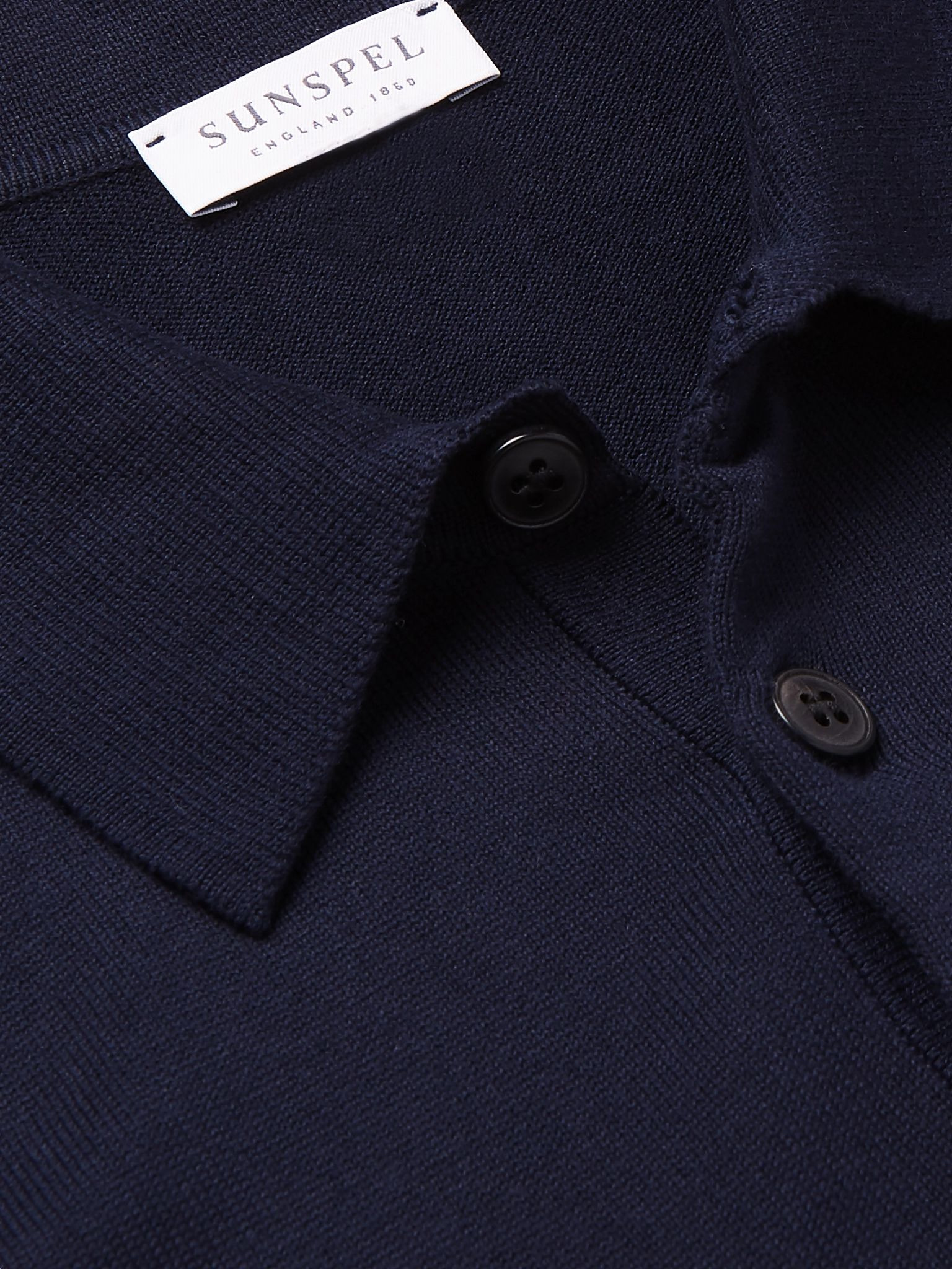 Sea Island Cotton-Jersey Polo Shirt Navy - 4