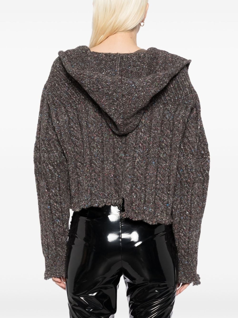knitted hoodie - 4
