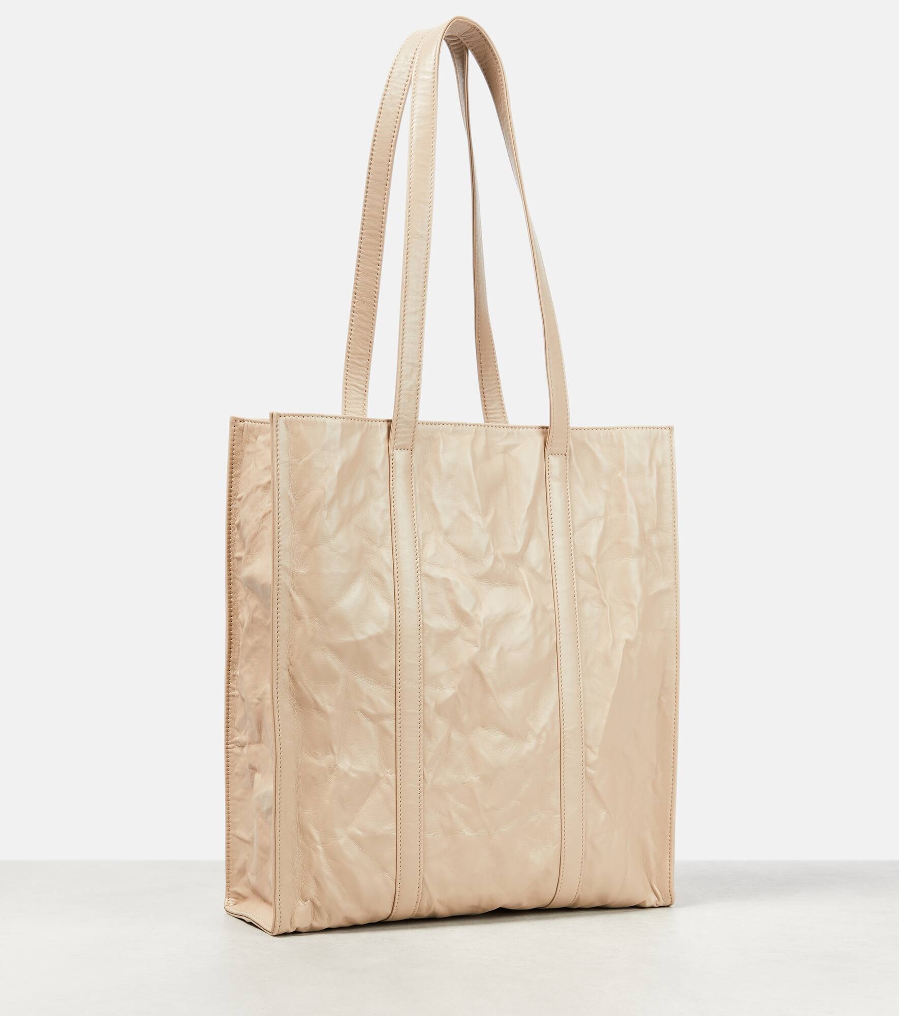 Small leather tote bag - 4
