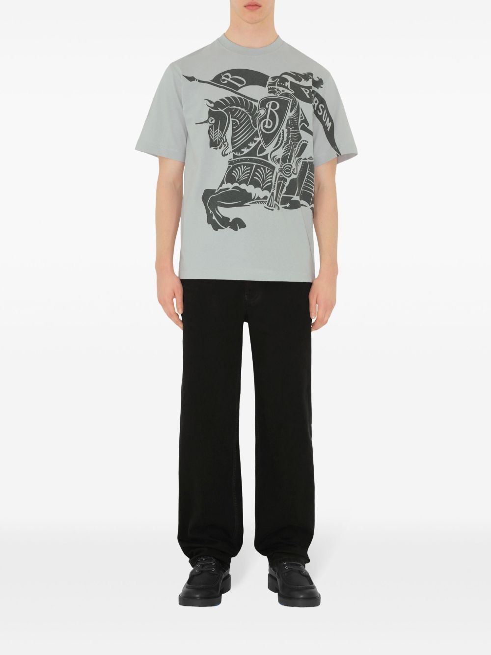 Equestrian Knight-motif T-shirt - 2