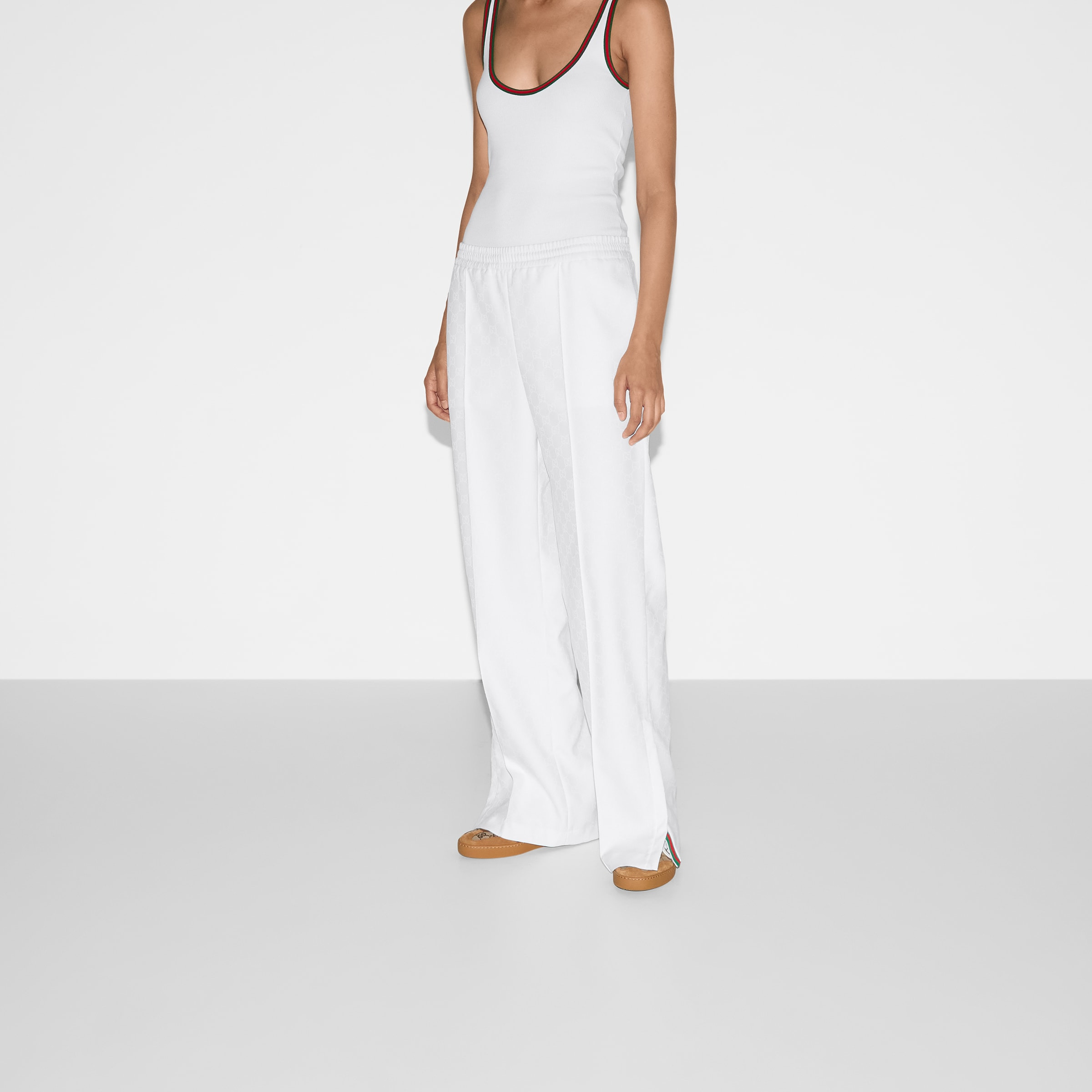 GG jacquard pants - 3