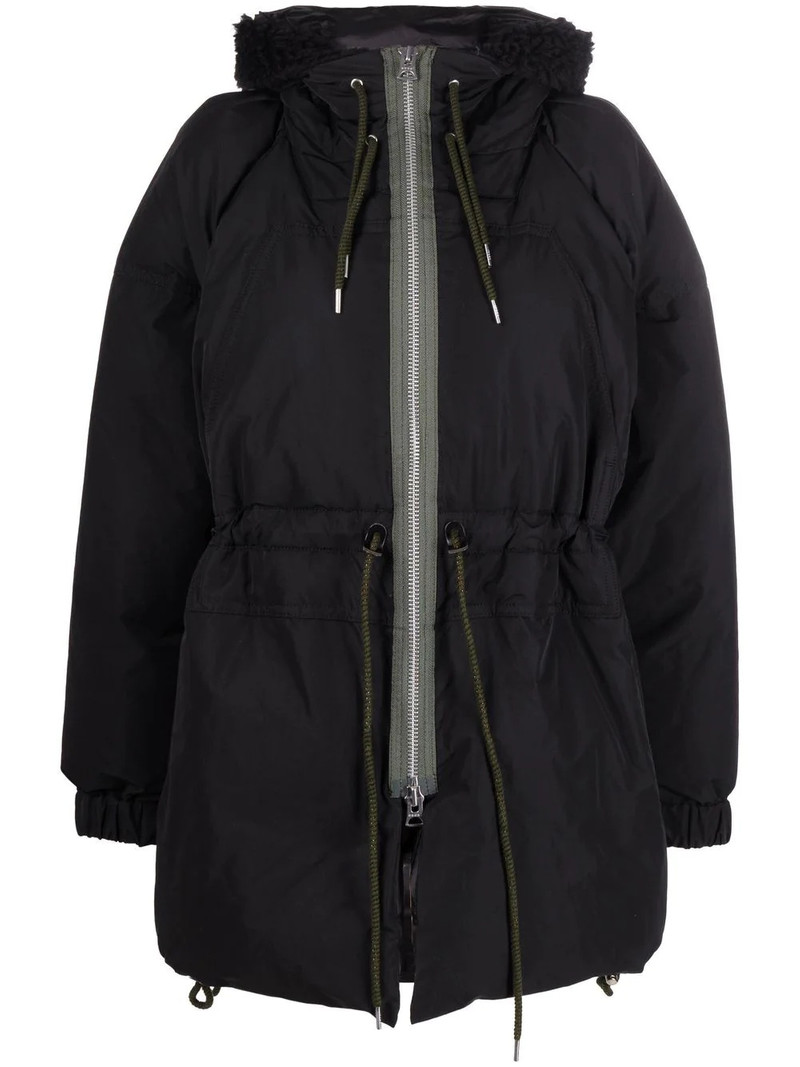 drawstring hooded parka 1
