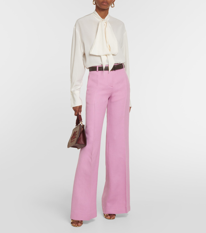 Etro Wide-leg wool-blend pants outlook