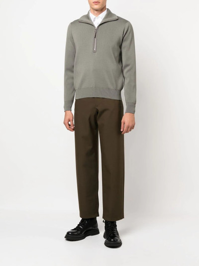 TOM FORD half-zip knitted jumper outlook