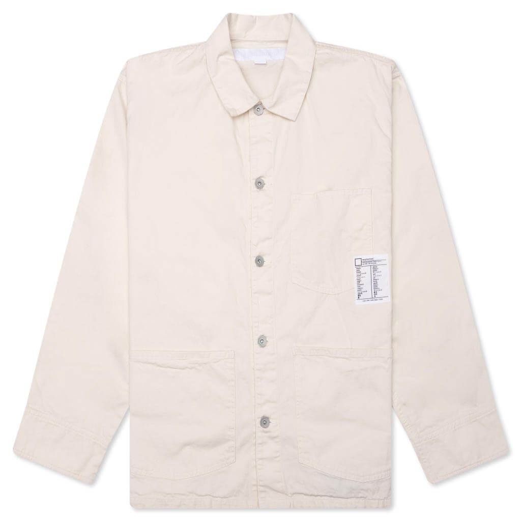 SHORT COVERALL JACKET - WHITE - 1