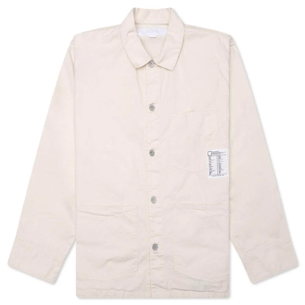 SHORT COVERALL JACKET - WHITE - 1