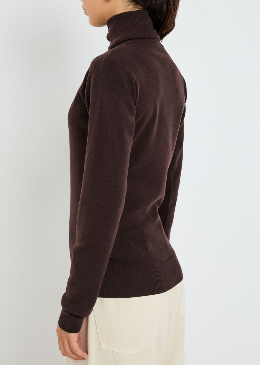 Lemaire Turtle-neck Wool Cardigan - 3