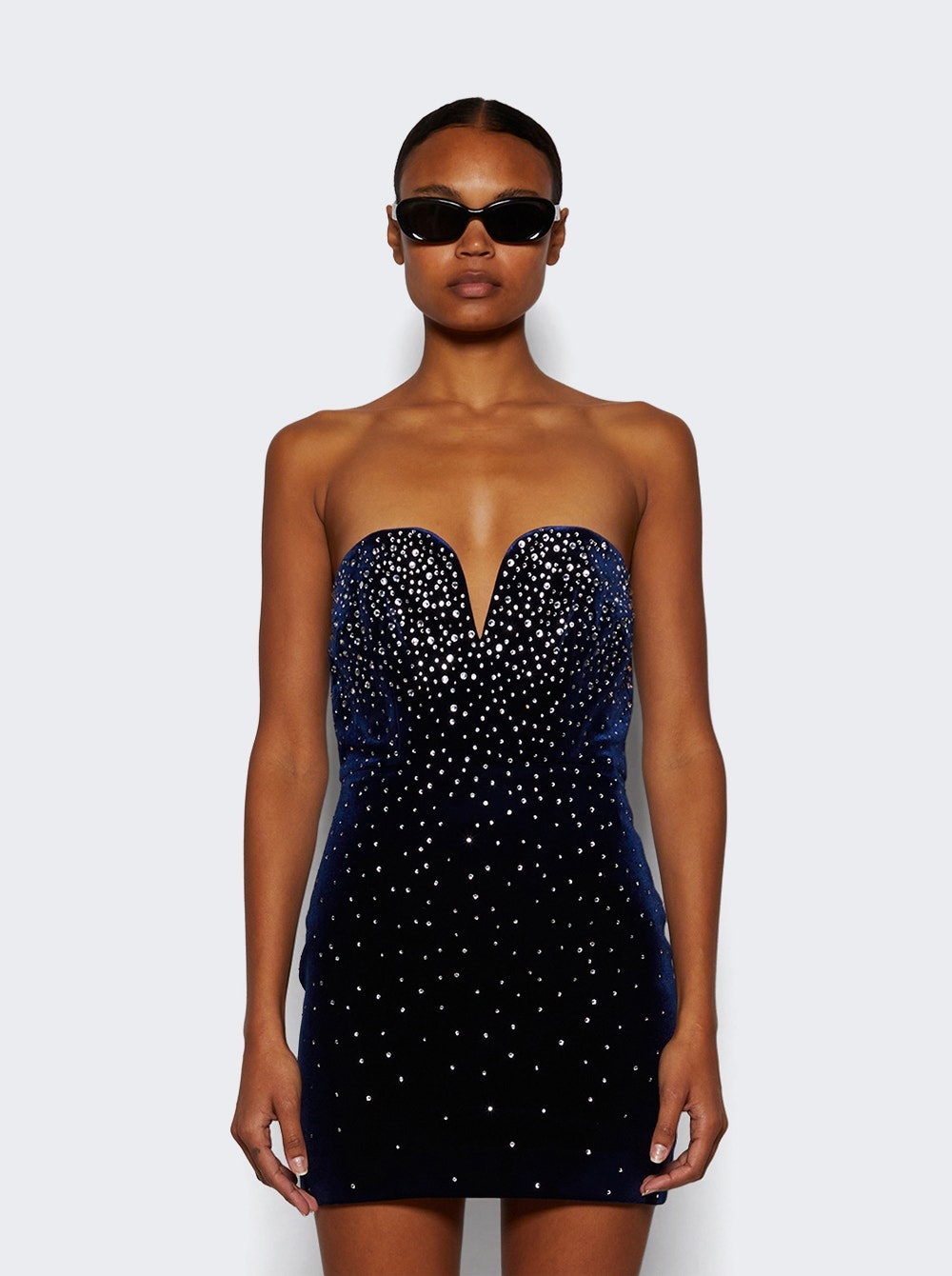 Strapless Sweetheart Mini Dress Midnight - 3