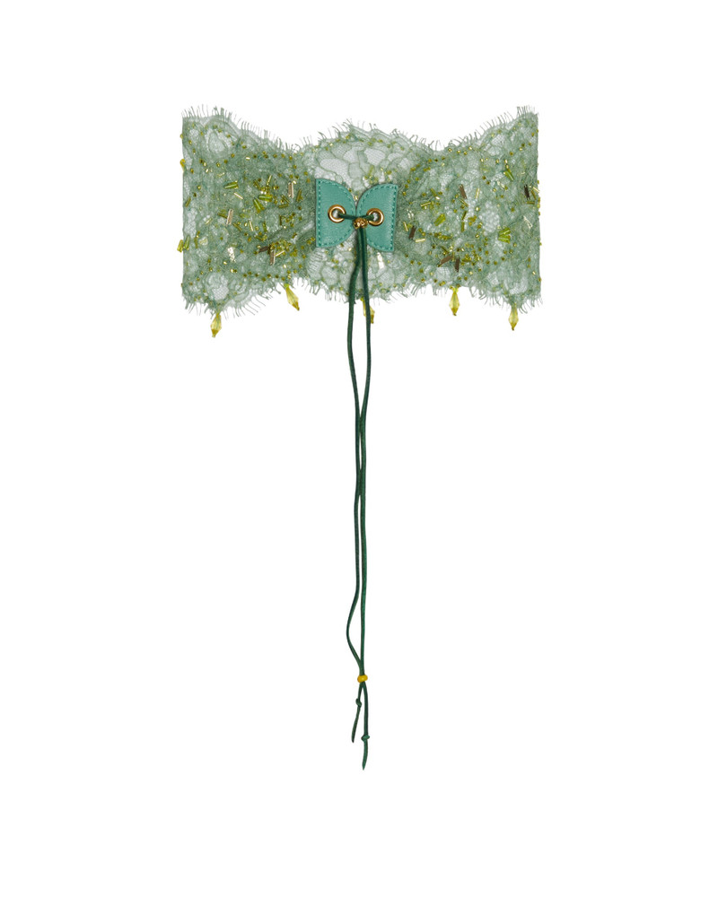 Green Lace Mask 4