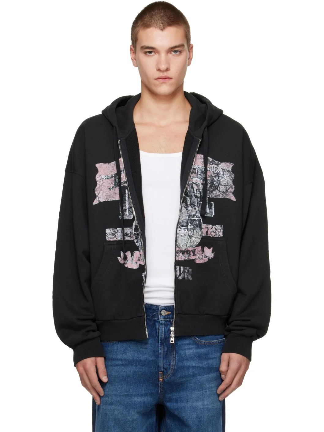 Black S-Will-Zip Hoodie - 1