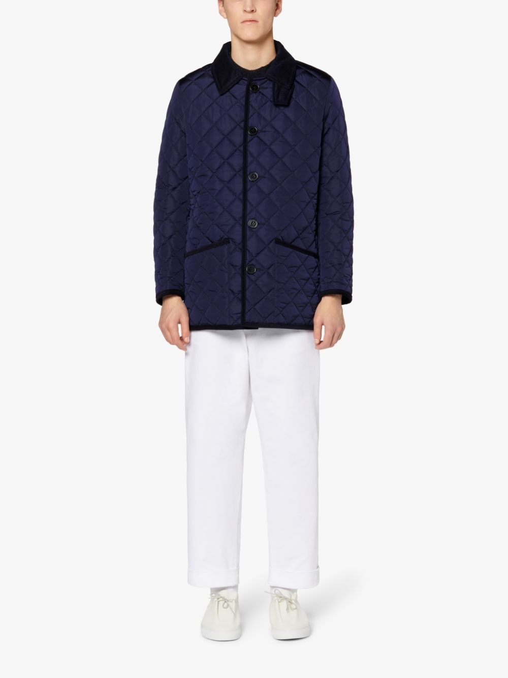 KINGDOM BLUE NYLON QUILTED JACKET | GQC-109 - 2