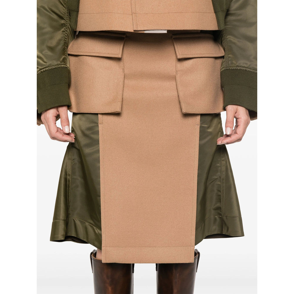 Sacai Brown Skirts - Straight Skirts Women - 4