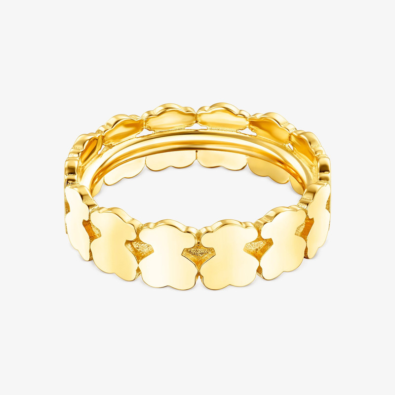 TOUS 18K gold vermeil Straight hoop Ring outlook