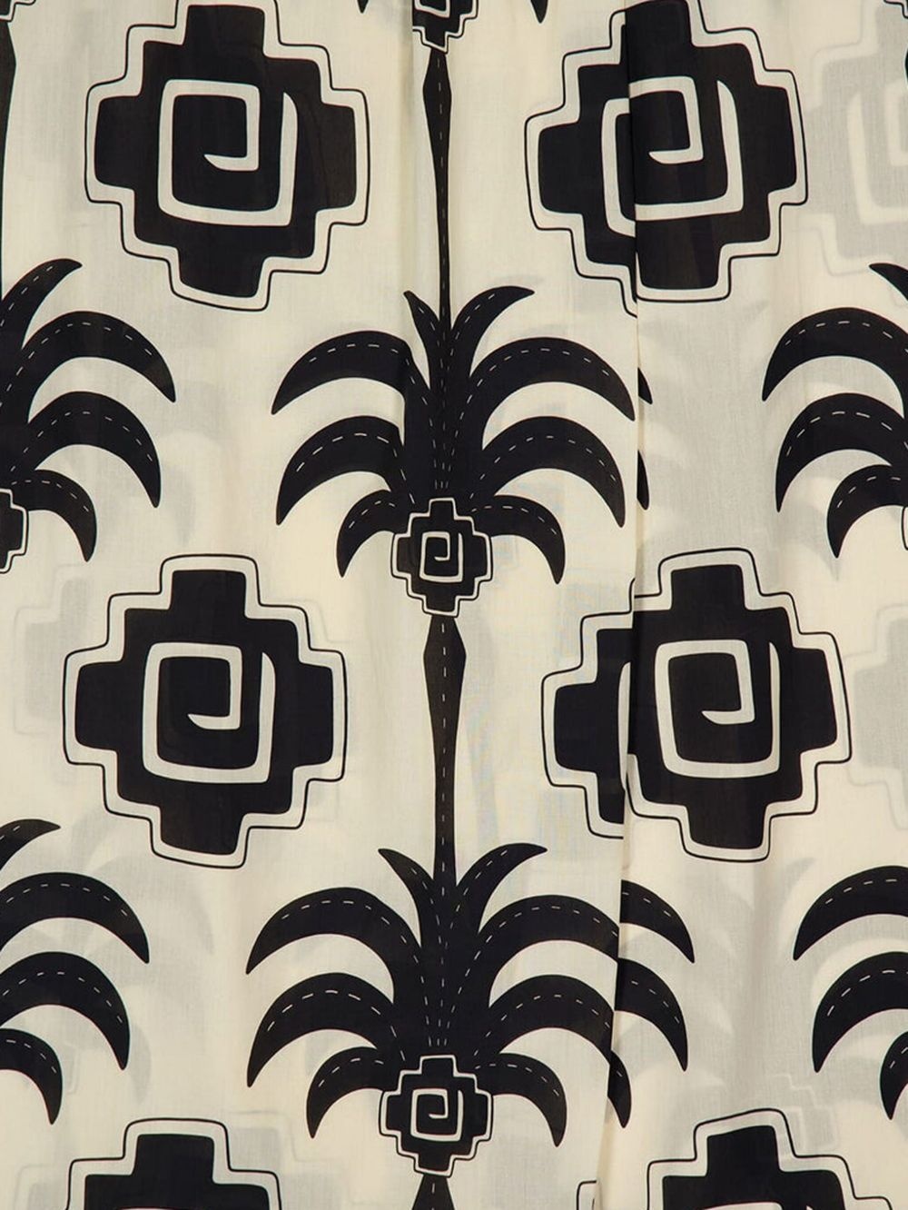 palm-print wrap maxi skirt - 4