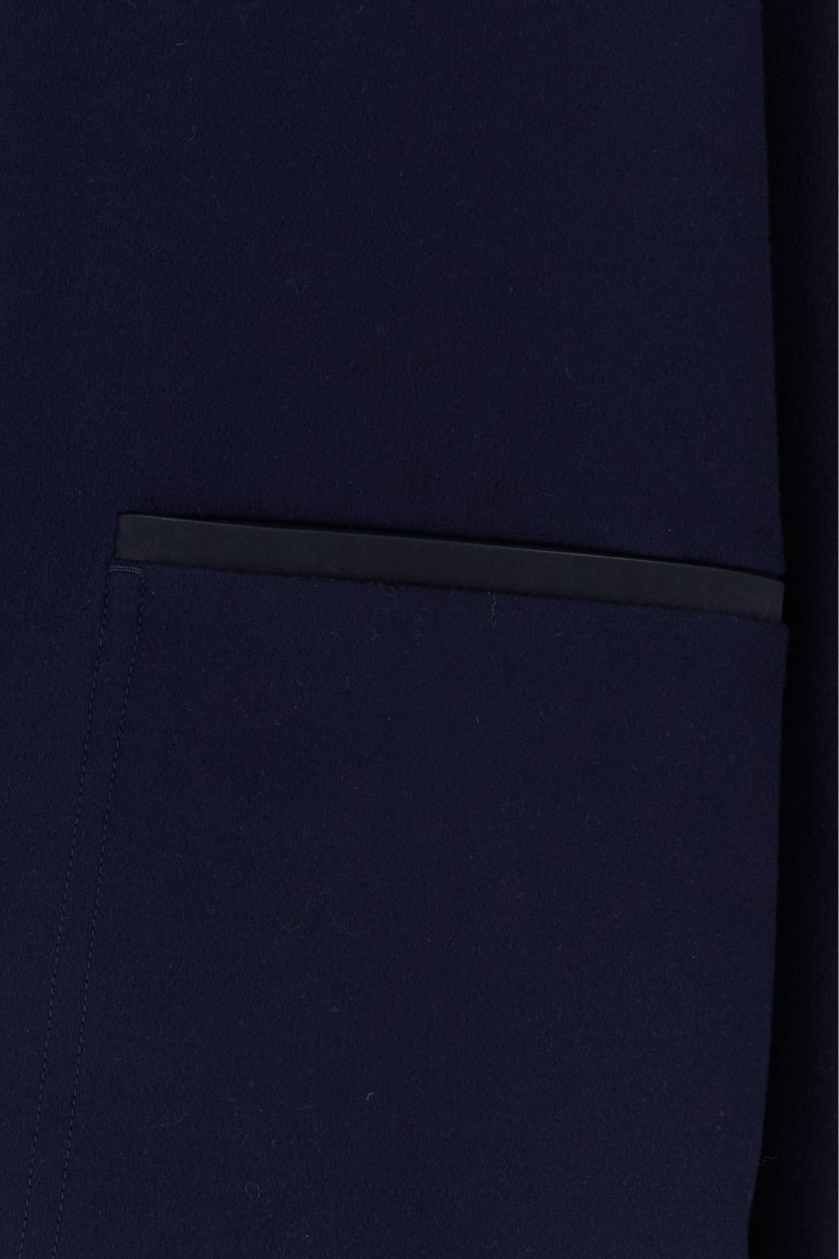 Navy blue wool coat - 3