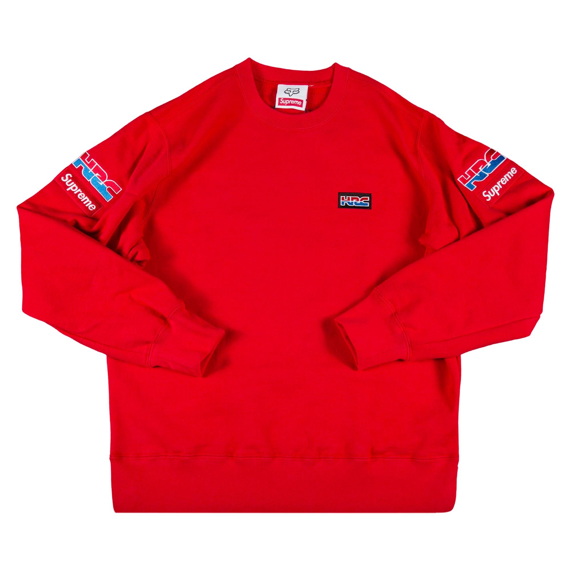 Supreme x Honda Fox Racing Crewneck 'Red' - 1