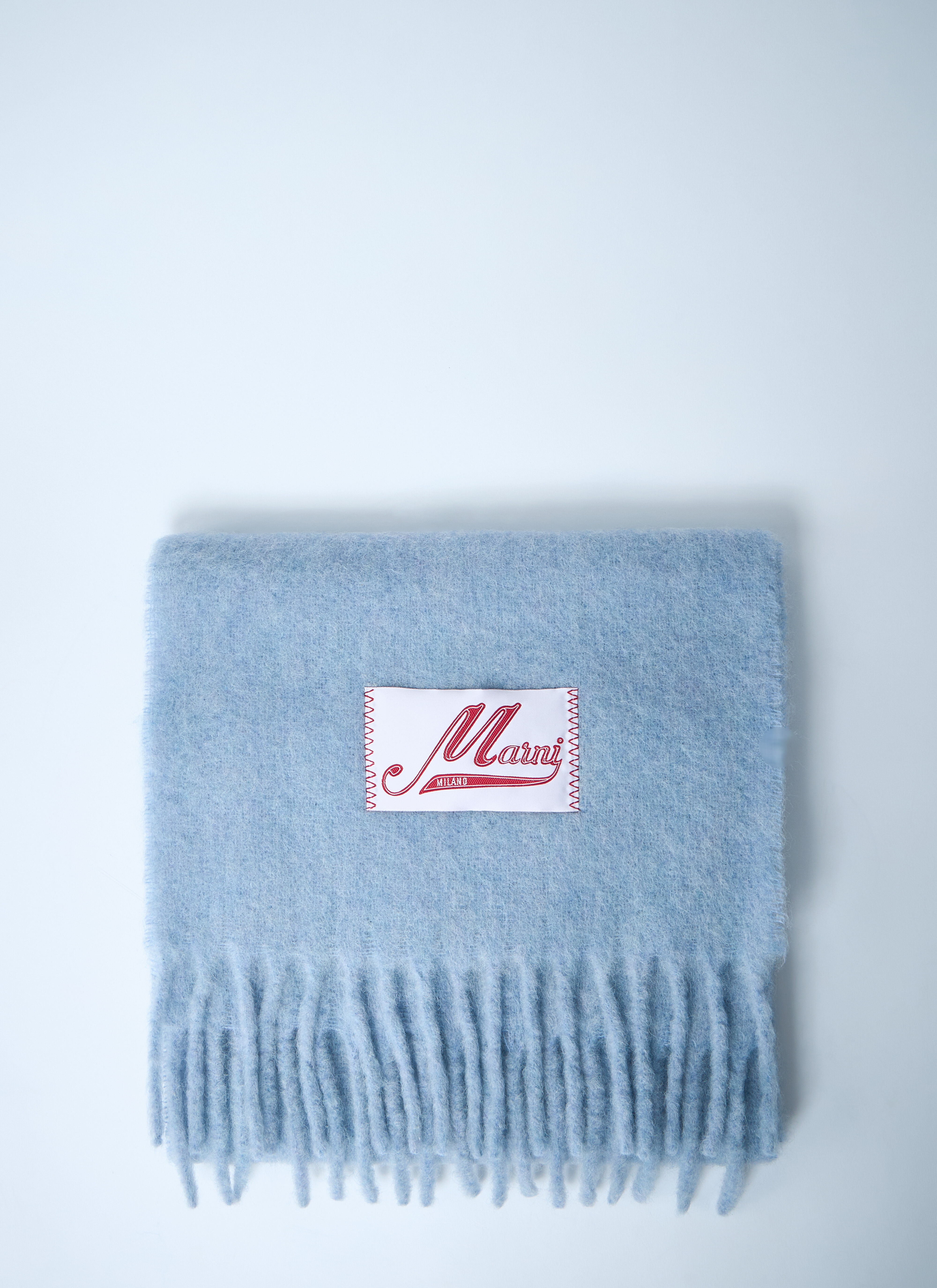 Fringed Wool Scarf - 1