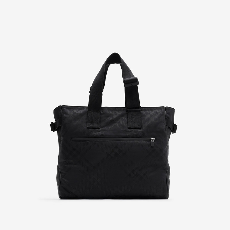 Check Jacquard Tote - 1