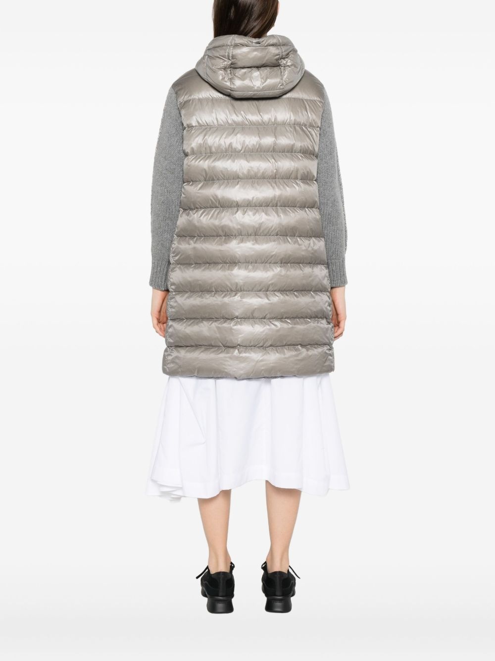 hooded quilted coat - 4