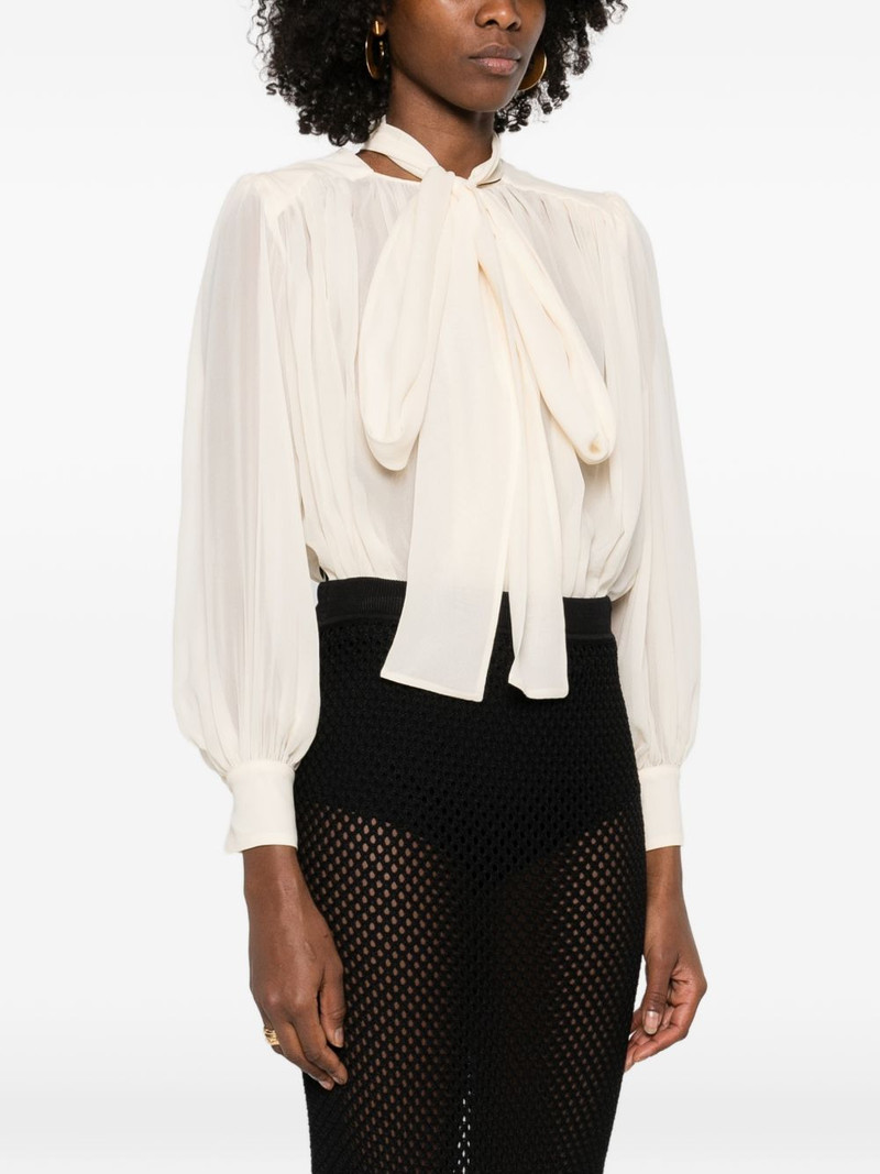 tie-detail pleated top 3