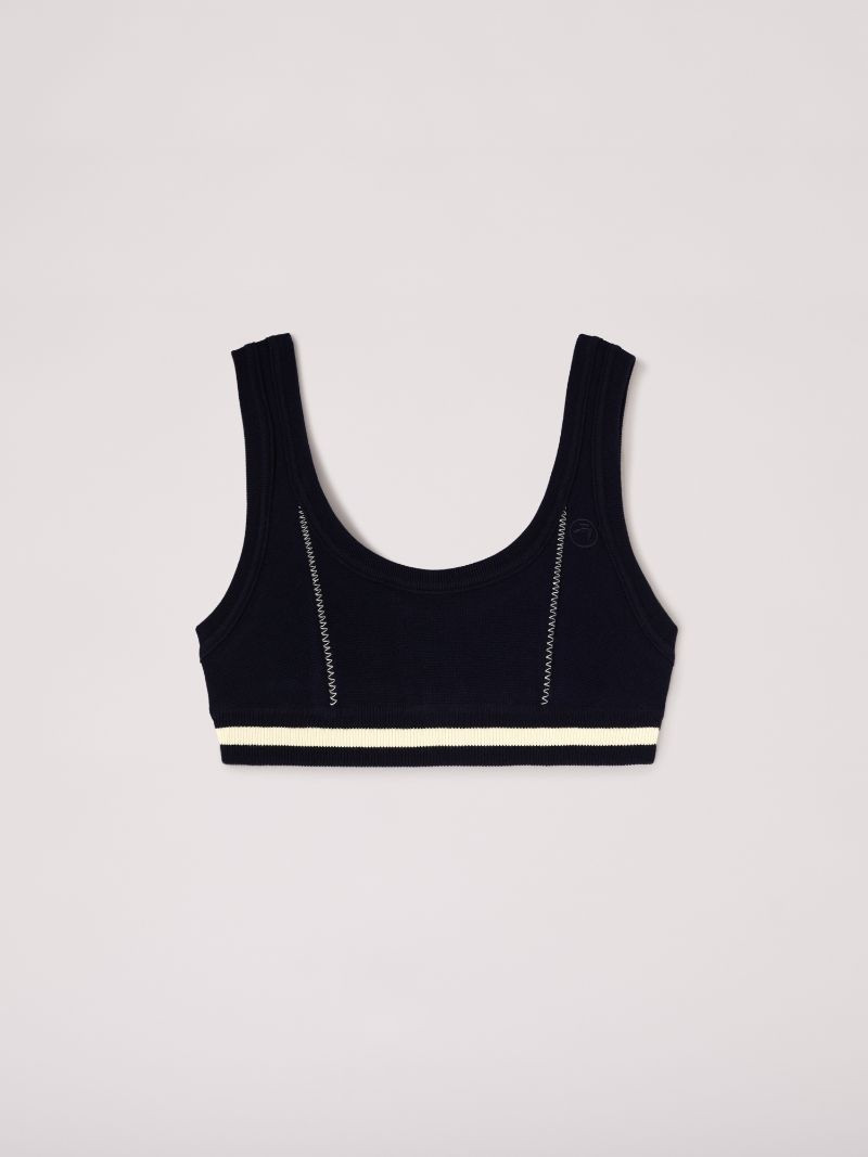 CONTRAST STITCH BRA TOP - 1