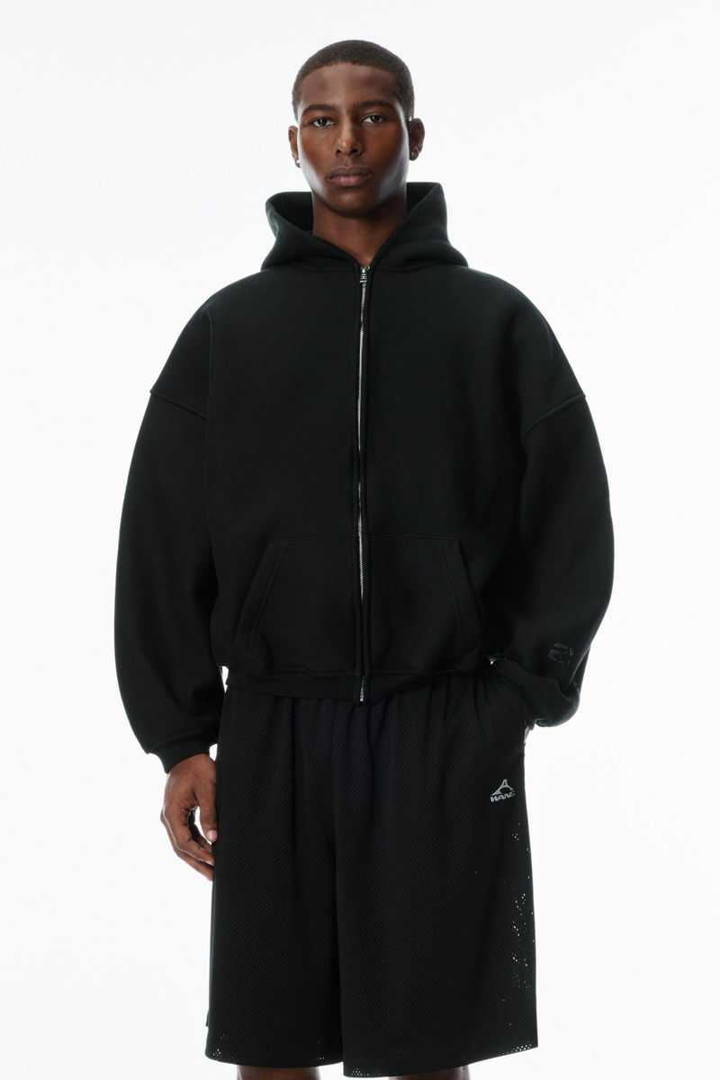 STAR ZIP UP HOODIE IN DENSE FLEECE 2