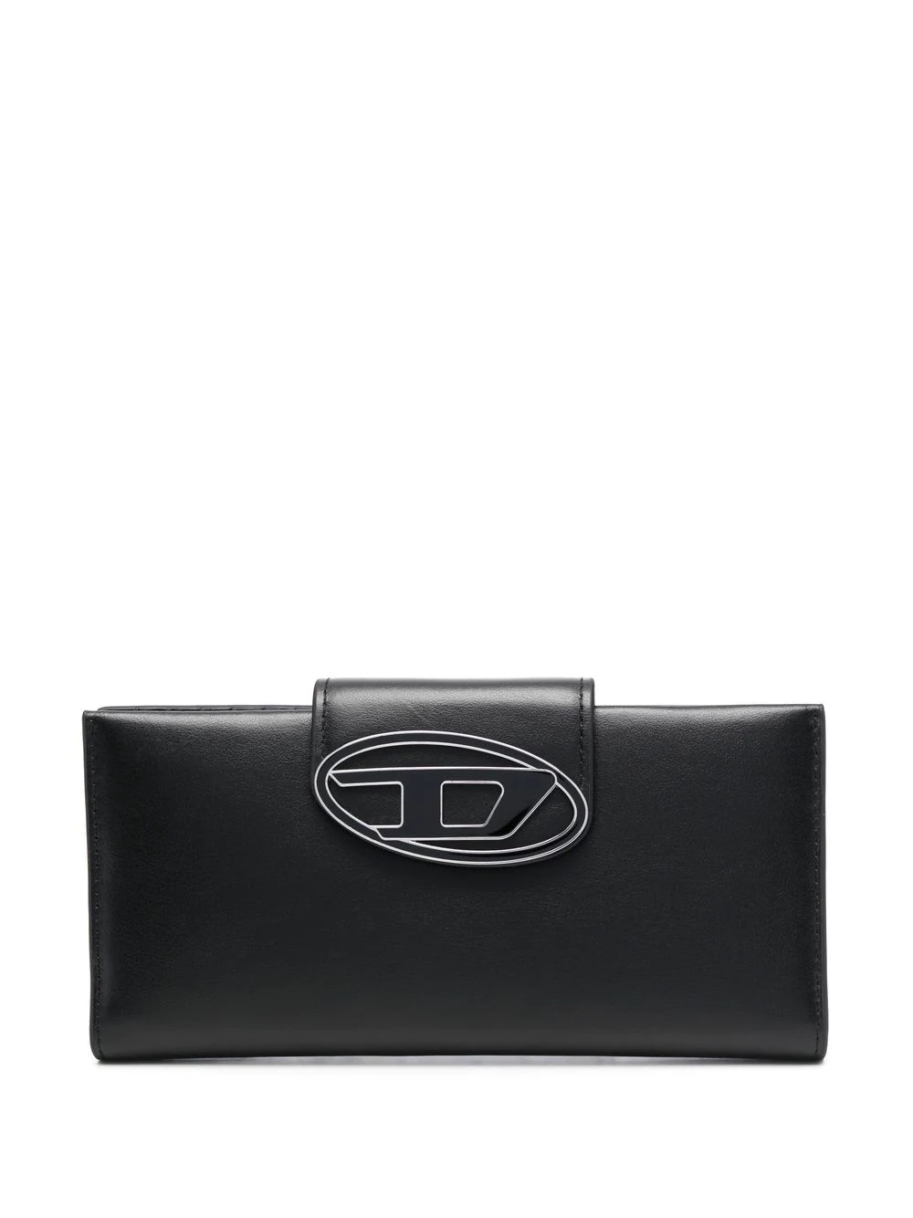 logo-plaque leather wallet - 1