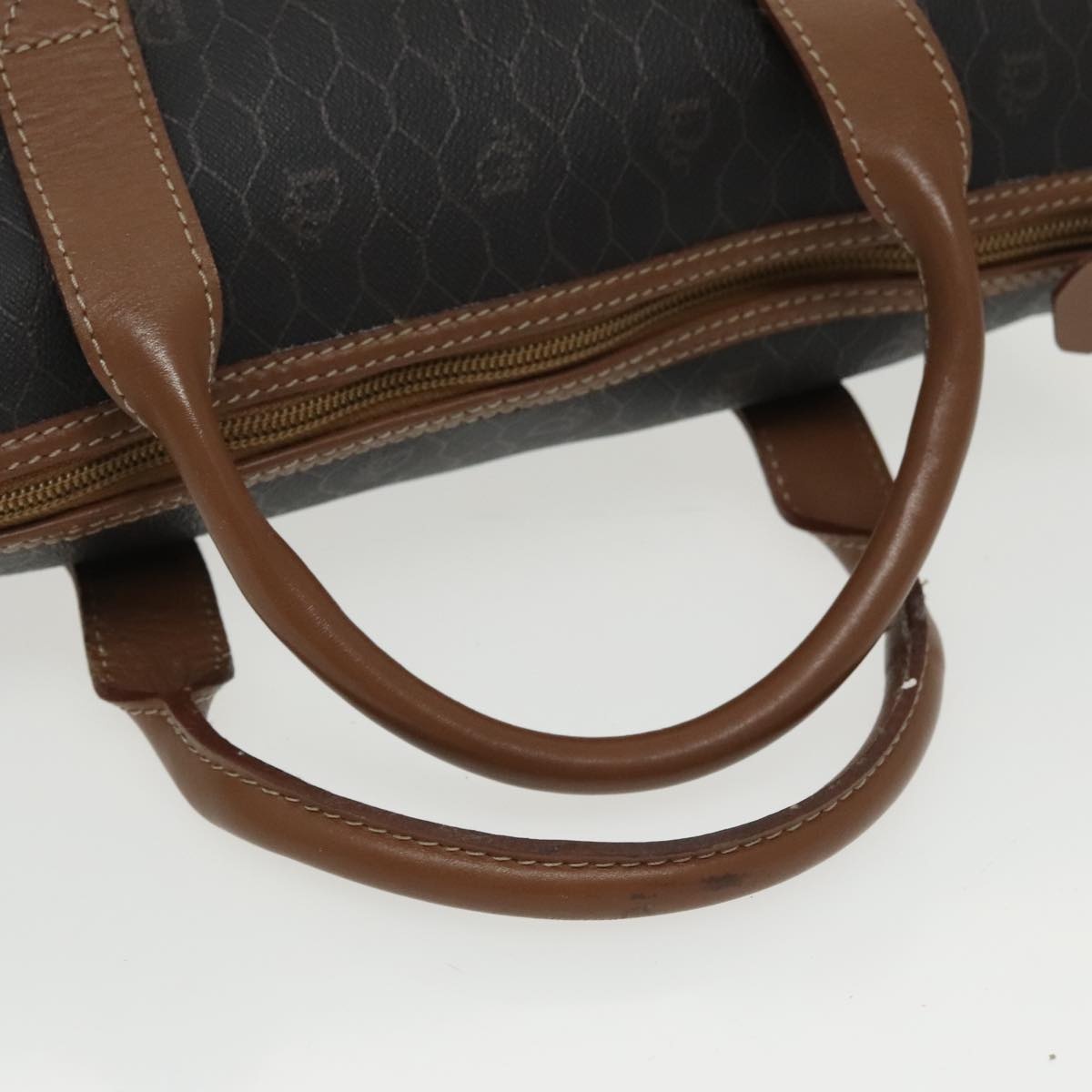 DIOR Honeycomb Canvas Hand Bag Black - 7