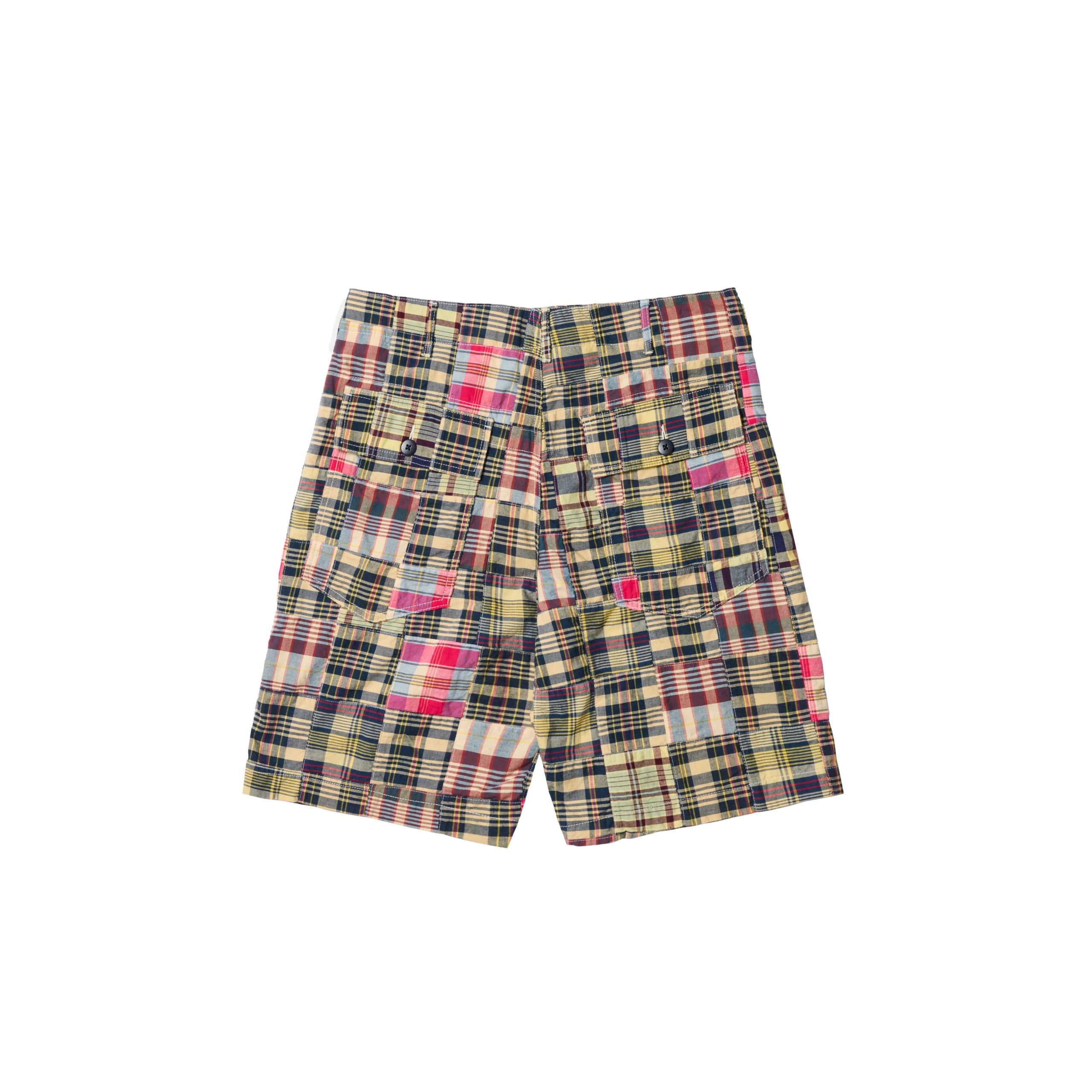 PALACE ENGINEERED GARMENTS PATCH WORK MADRAS SHORT MULTI - 2