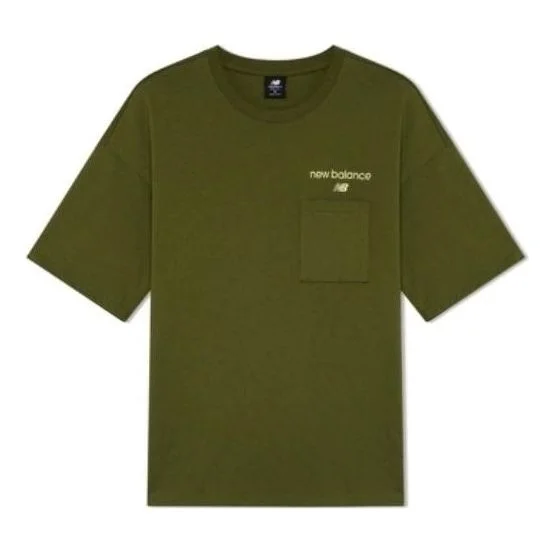 New Balance Logo Print T-Shirt 'Green' AMT22353-GEH - 1