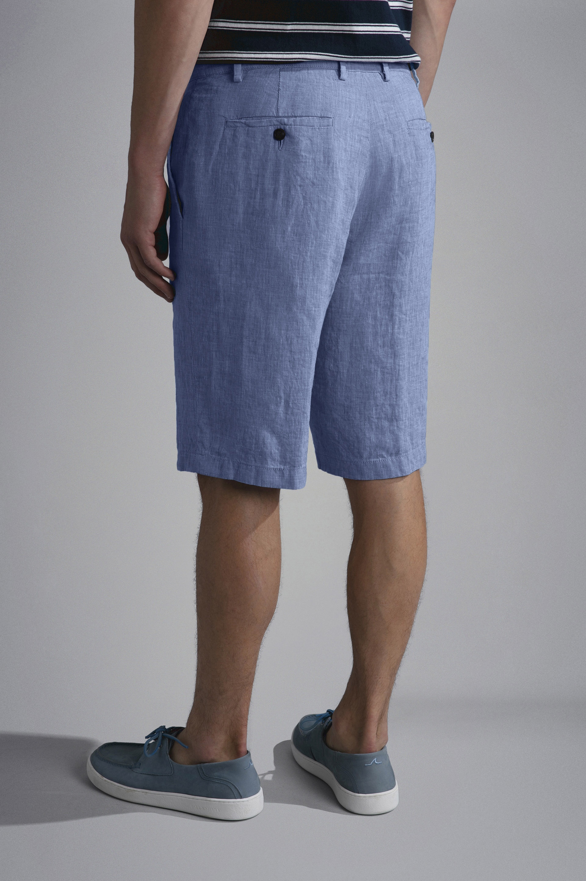 LINEN BERMUDA SHORTS - 4