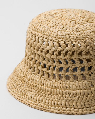 Prada Woven fabric bucket hat outlook
